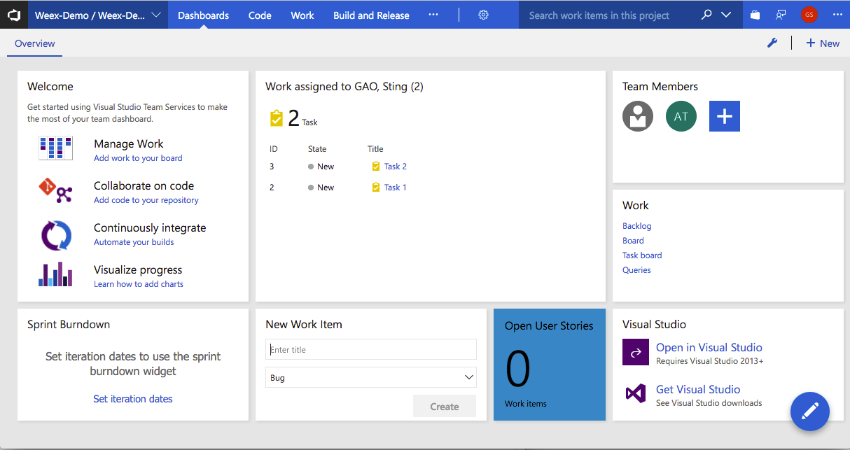 Microsoft Visual Studio Team Services vs GitHub | @Sting ()